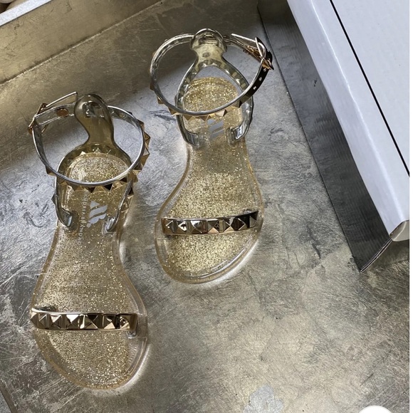 Gold studded gladiator sandal - Picture 1 of 4